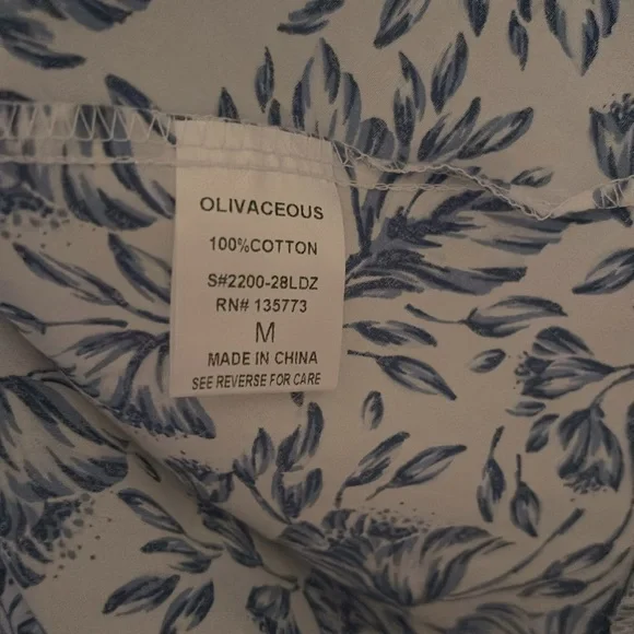 Olivaceous babydoll mini dress with spaghetti straps -size Medium - NWT - Picture 6 of 9